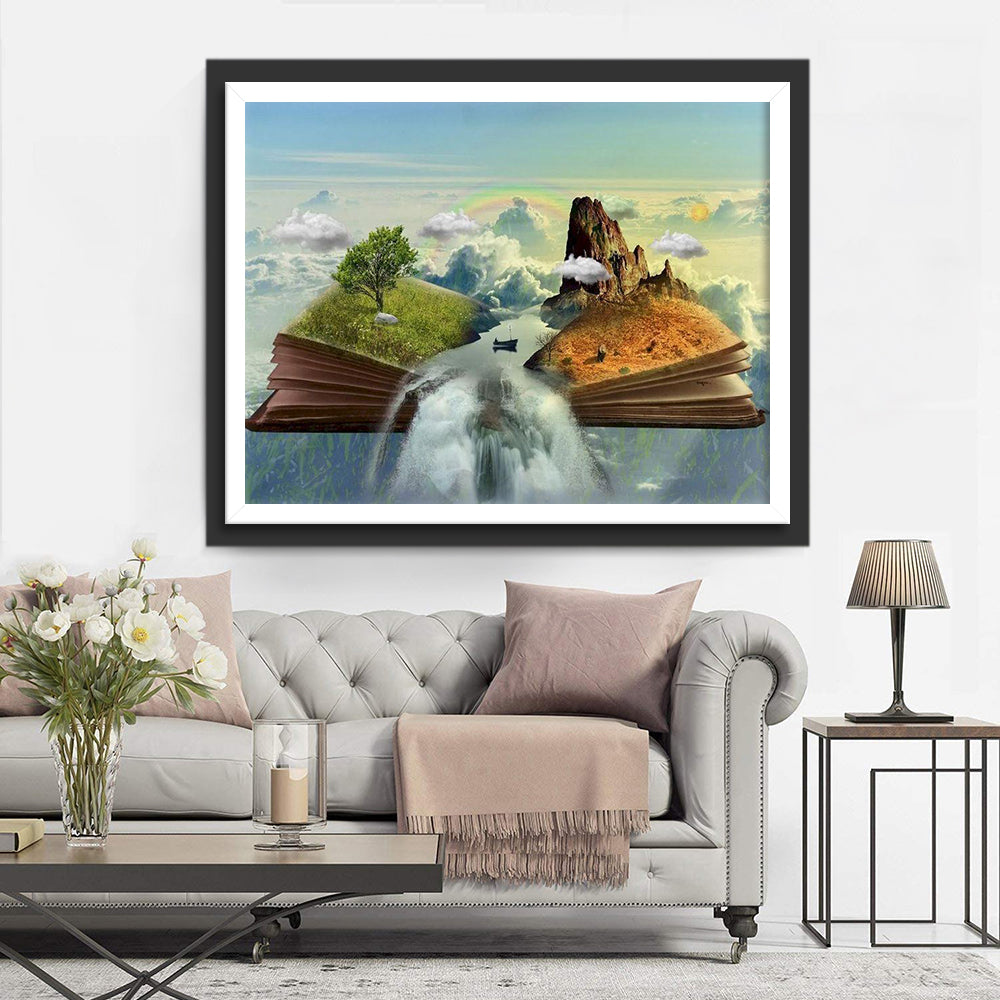 Fall and Book Diamond Painting