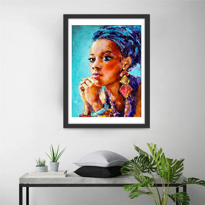 Beautiful African Girl Diamond Painting