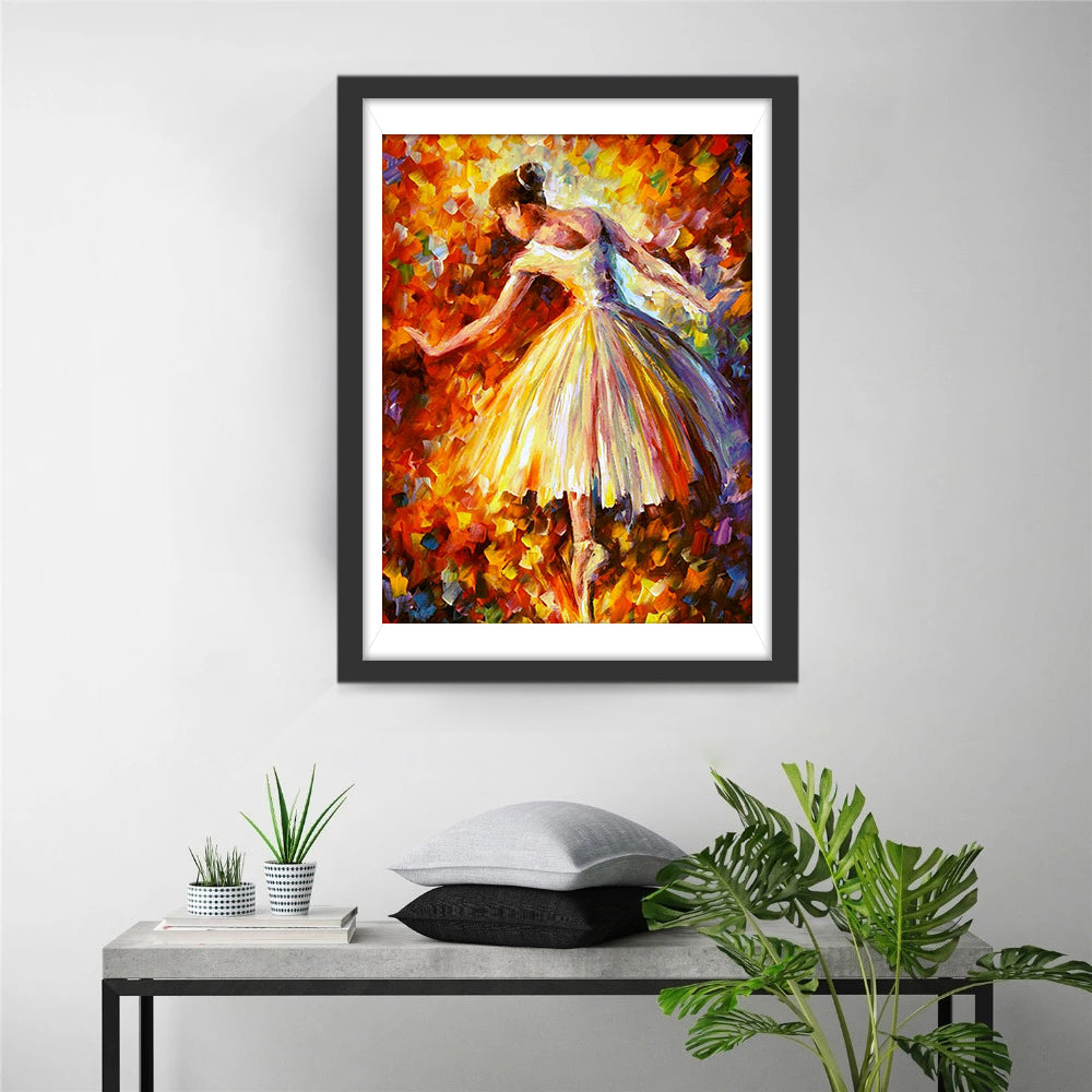 Ballet Girl in Oil Painting Diamond Painting