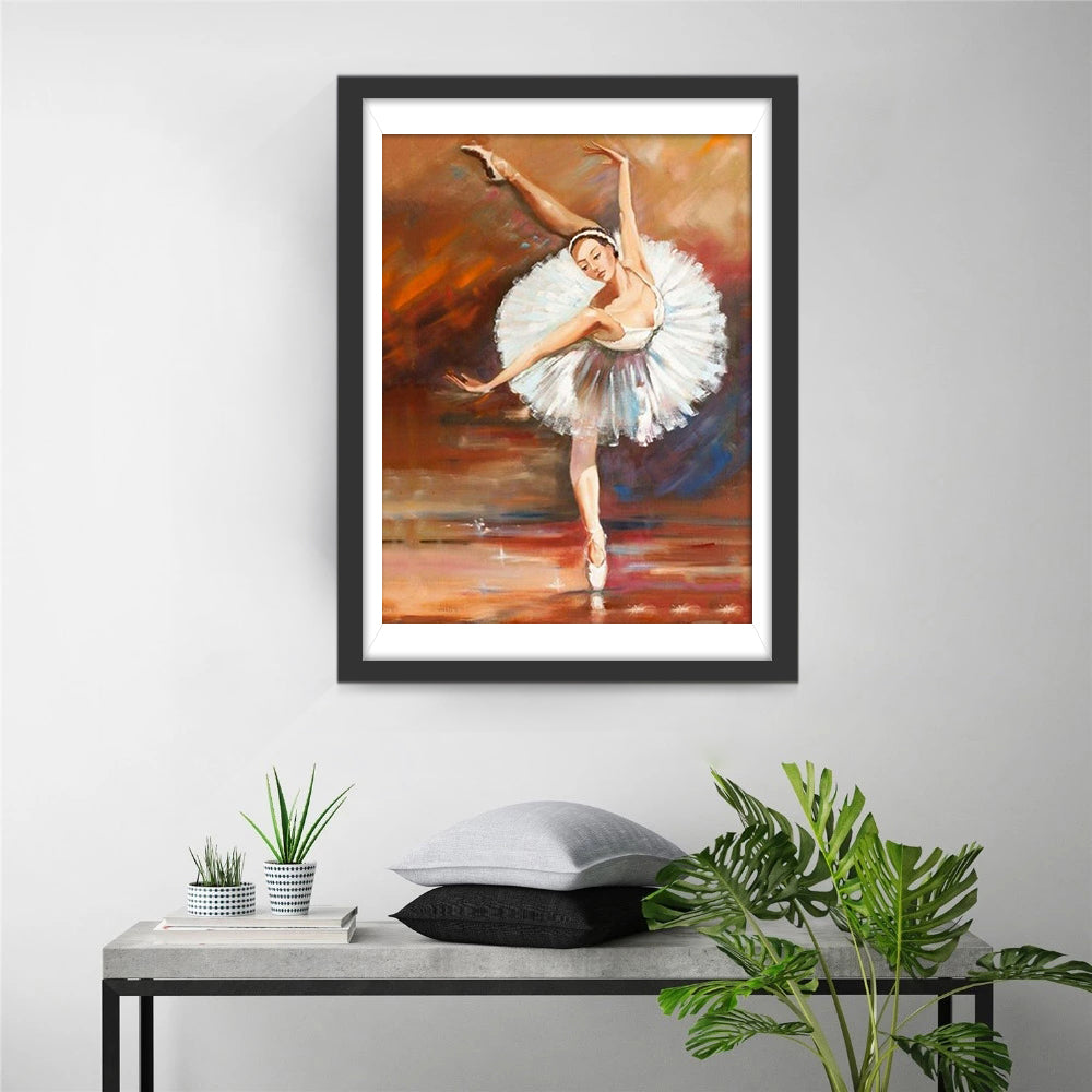 Ballet Dancer on Stage Diamond Painting