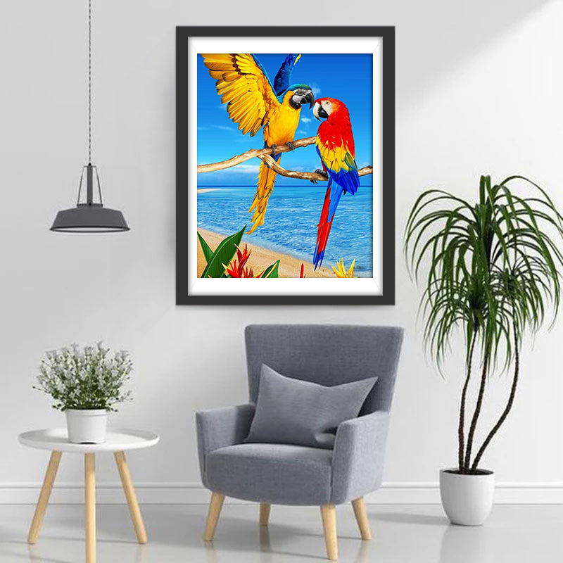Narrow Parrots Diamond Painting