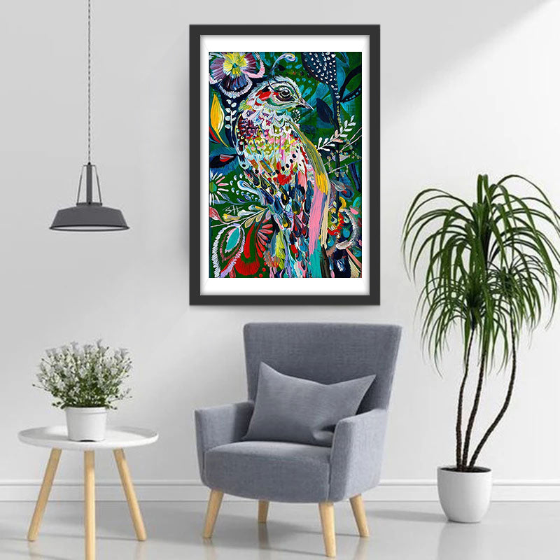 Multicolor Bird Diamond Painting