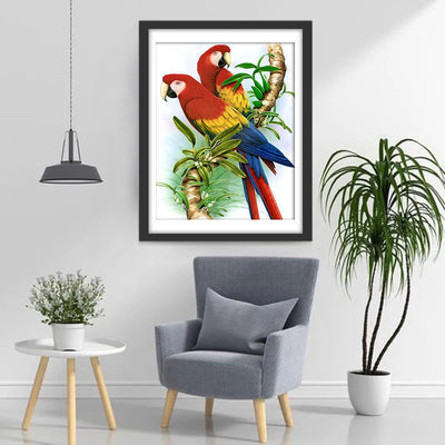Two Parrots on the Branch 5D DIY Diamond Painting Kits