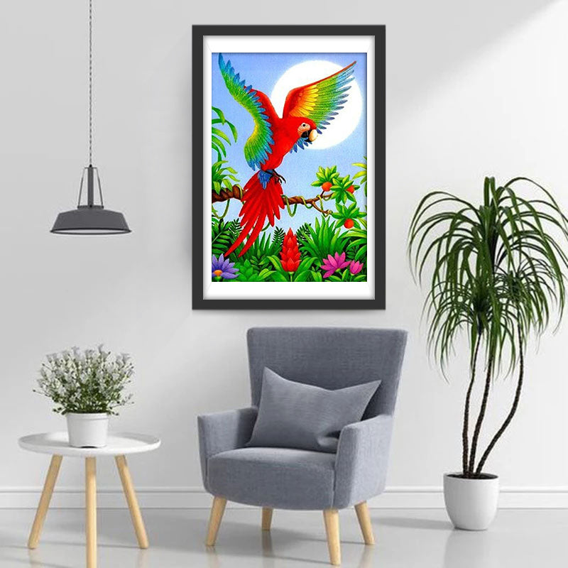 Parrot Spreading Its Wings 5D DIY Diamond Painting Kits