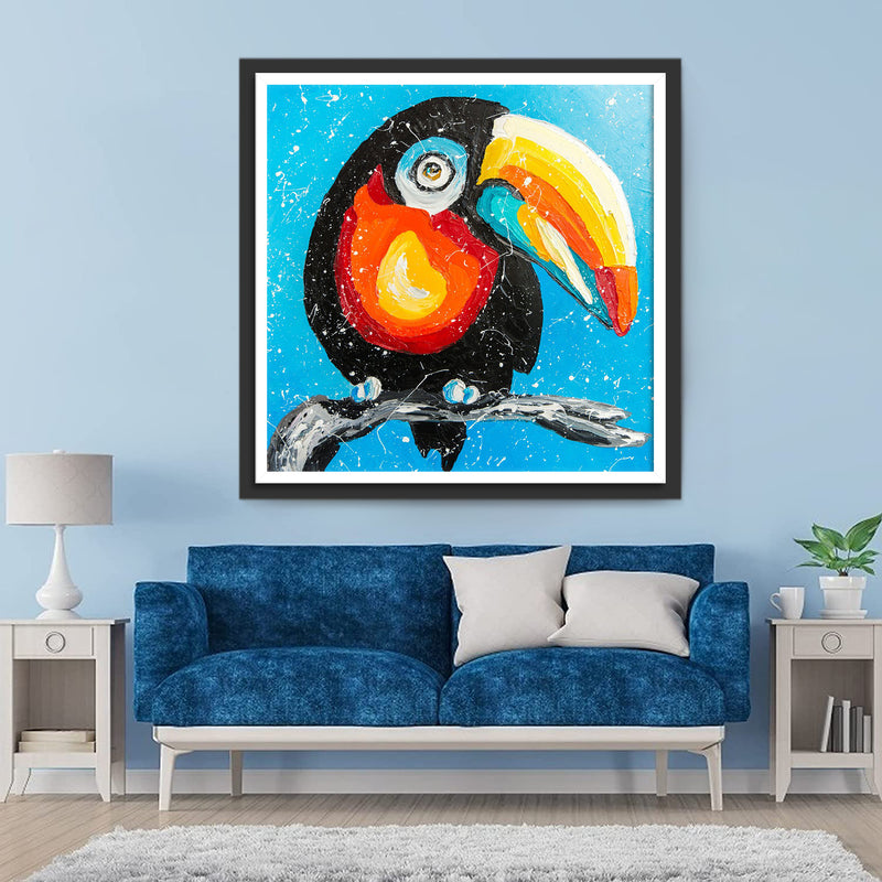 Bird Toucans Toco Drawn Diamond Painting