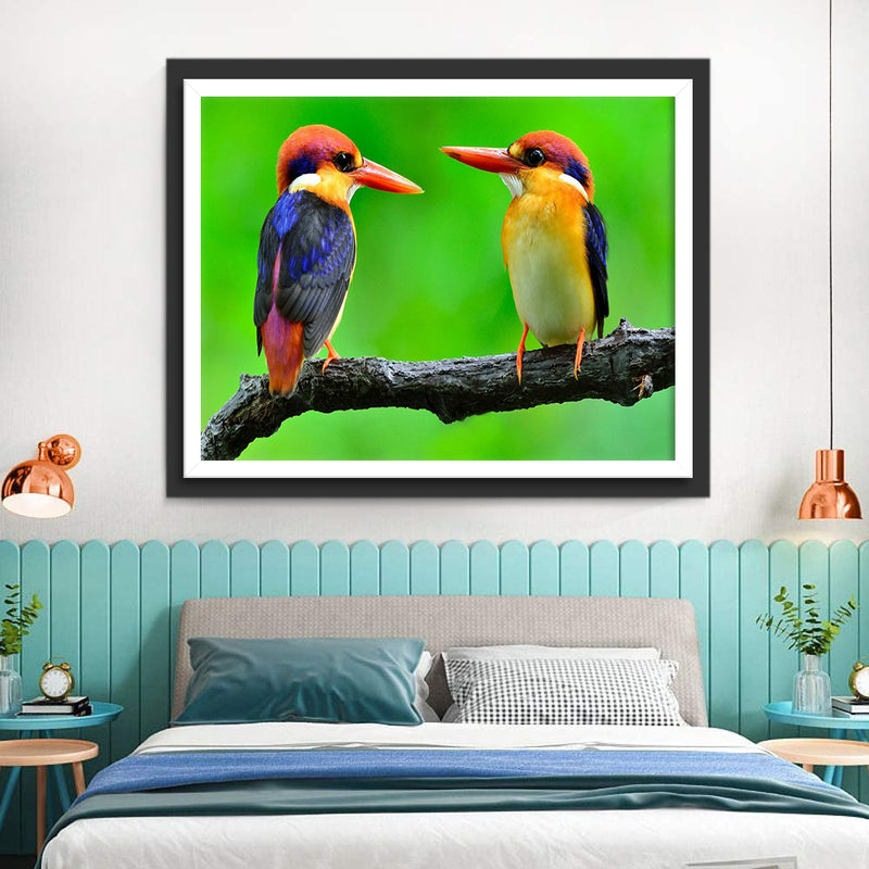 Two Kingfishers Diamond Painting