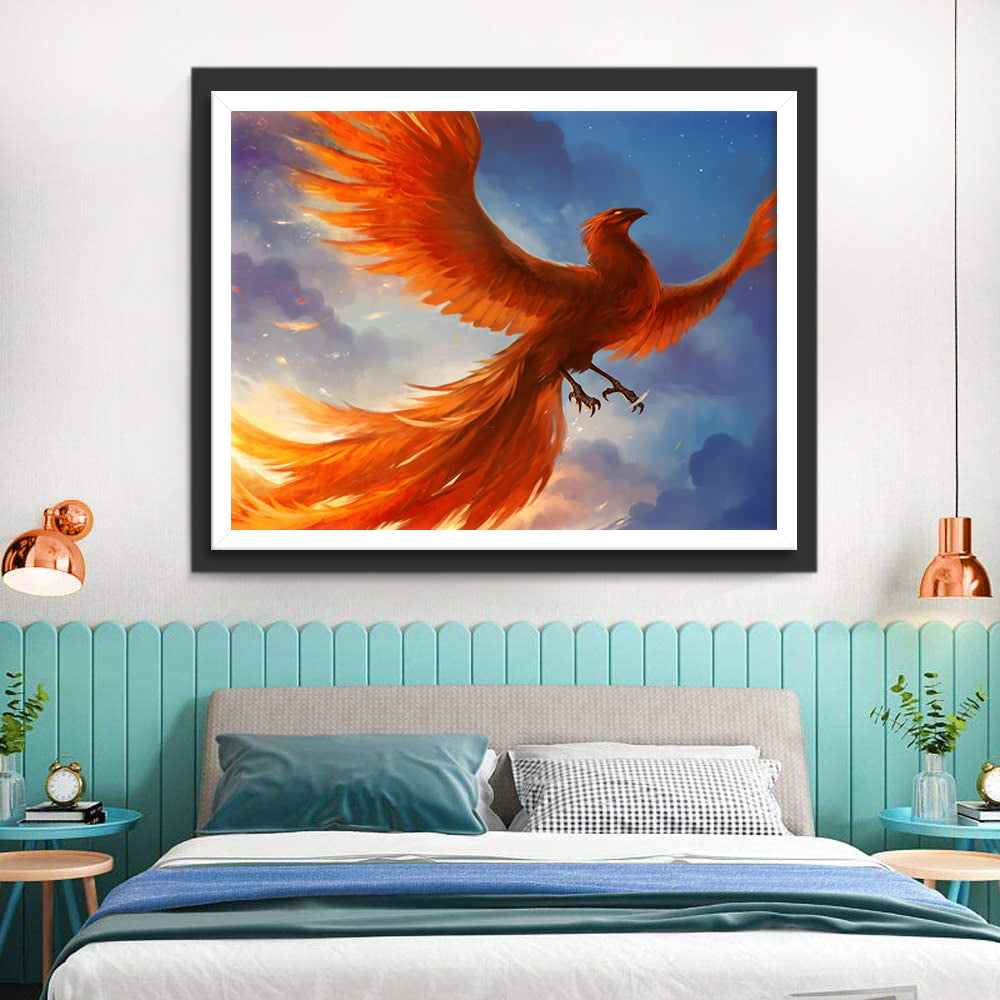 Beautiful Red Phoenix Diamond Painting