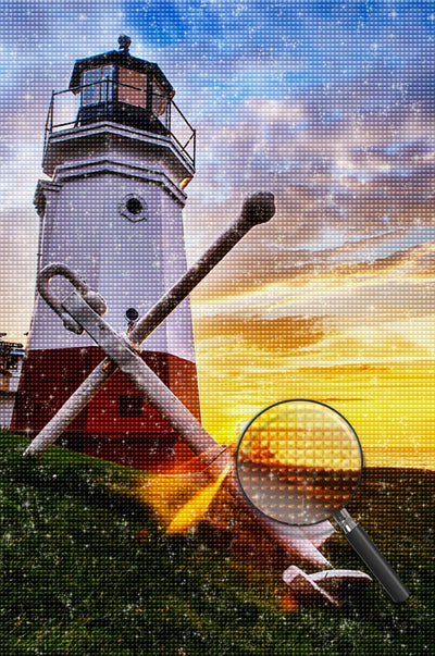 Boat Anchor and Lighthouse 5D DIY Diamond Painting Kits