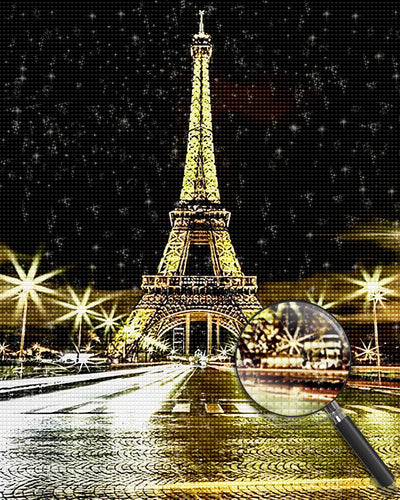 Champ-de-Mars and Eiffel Tower Diamond Painting