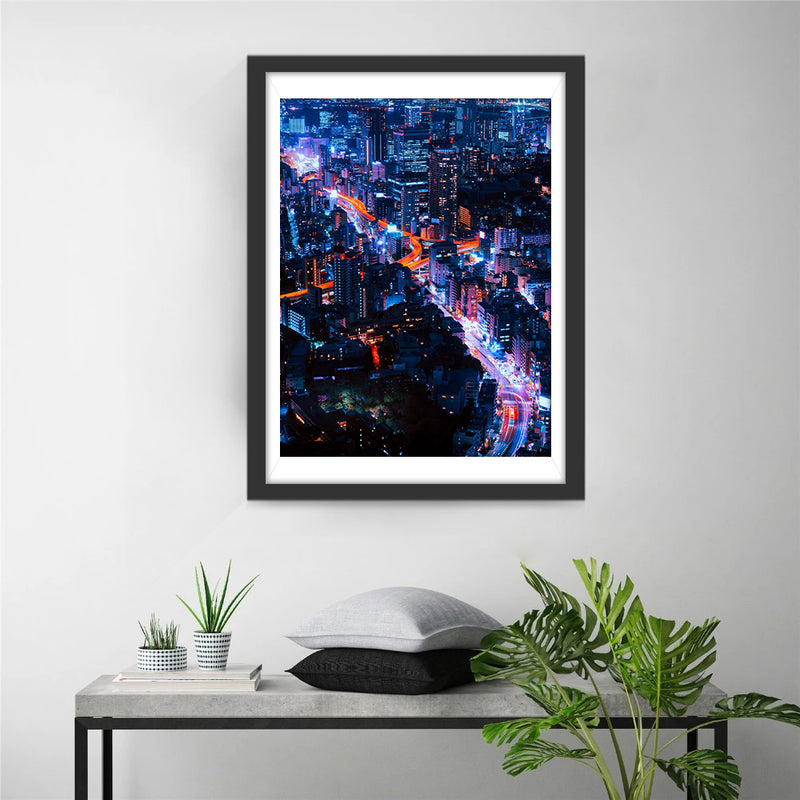 Cyberpunk City 5D DIY Diamond Painting Kits