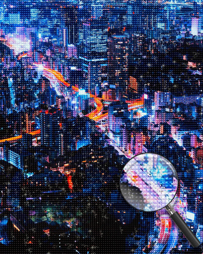 Cyberpunk City 5D DIY Diamond Painting Kits