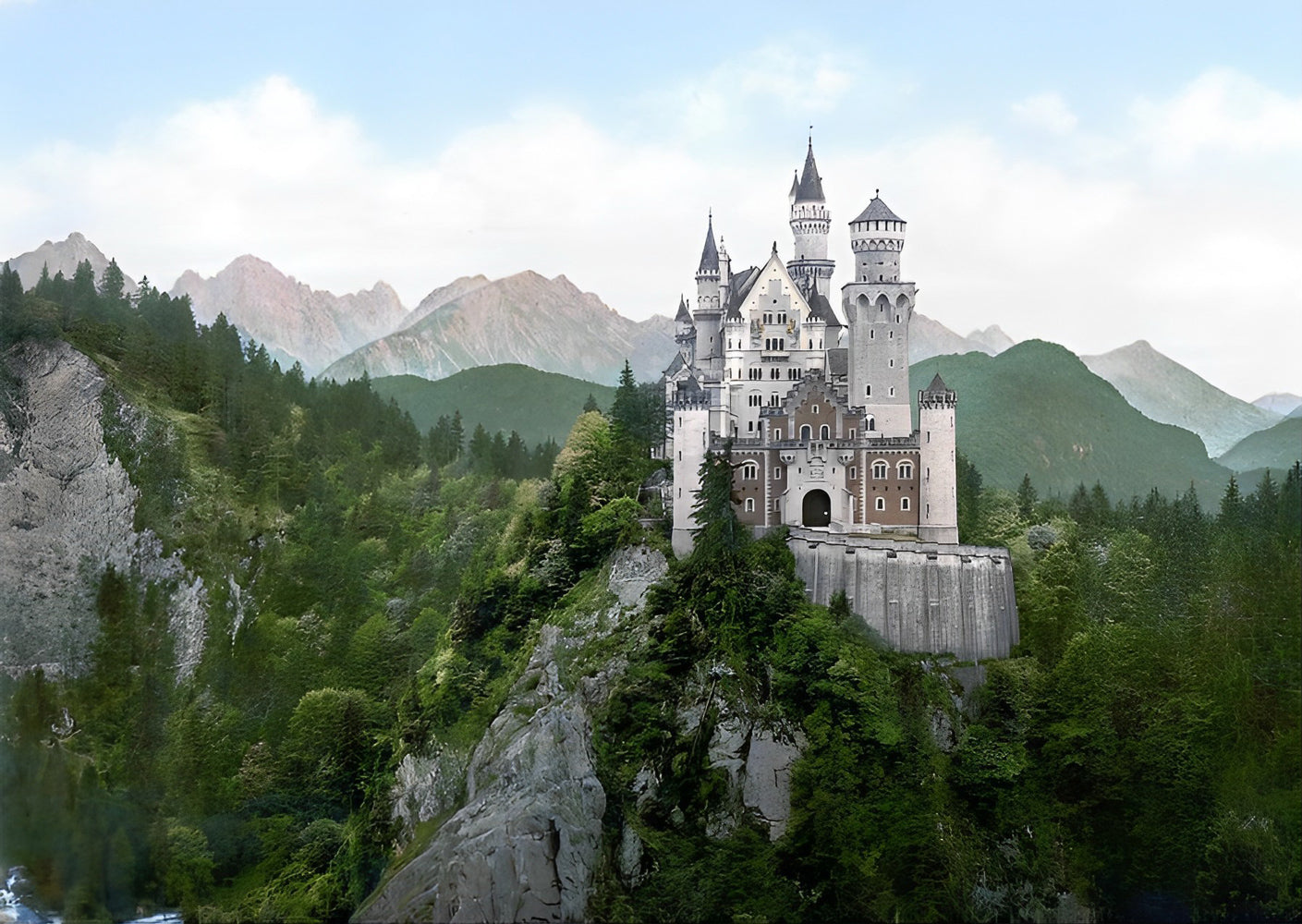 Neuschwanstein Castle in Munich Diamond Painting