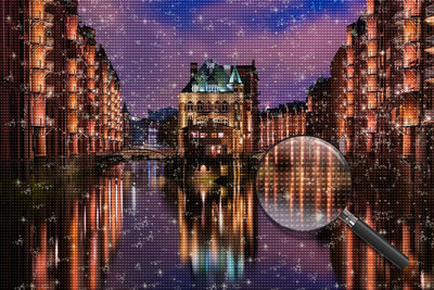 Hamburg at Night 5D DIY Diamond Painting Kits