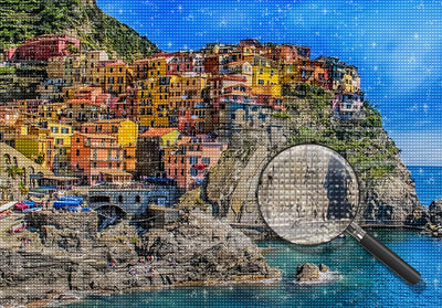 Italian Coastal Town Diamond Painting