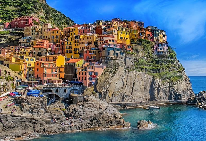 Italian Coastal Town Diamond Painting