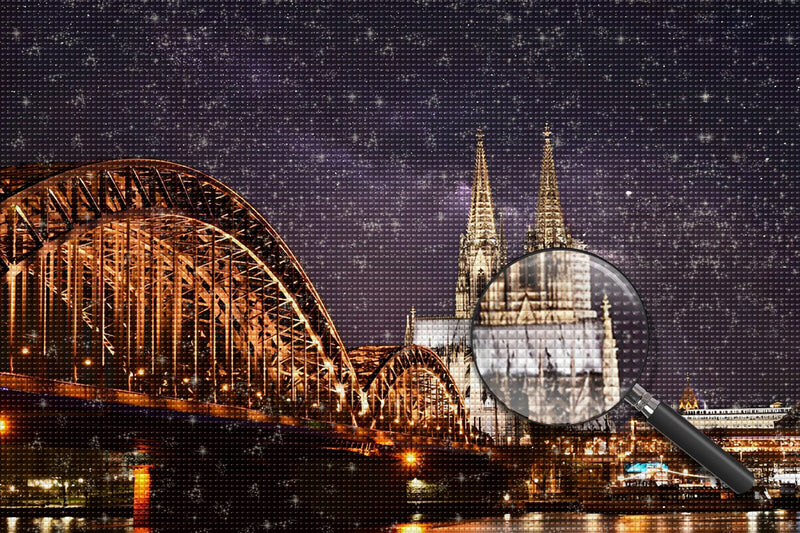 Cologne Cathedral at Night 5D DIY Diamond Painting Kits