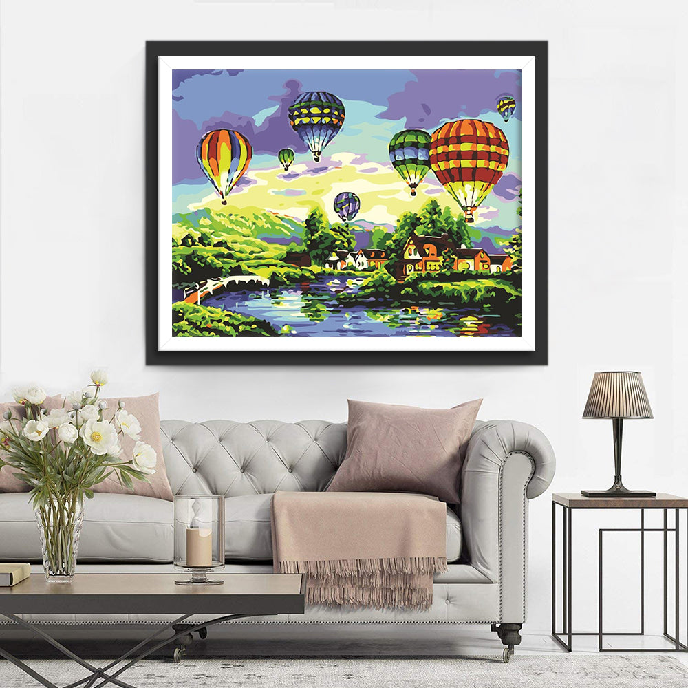 Fire balloons Diamond Painting