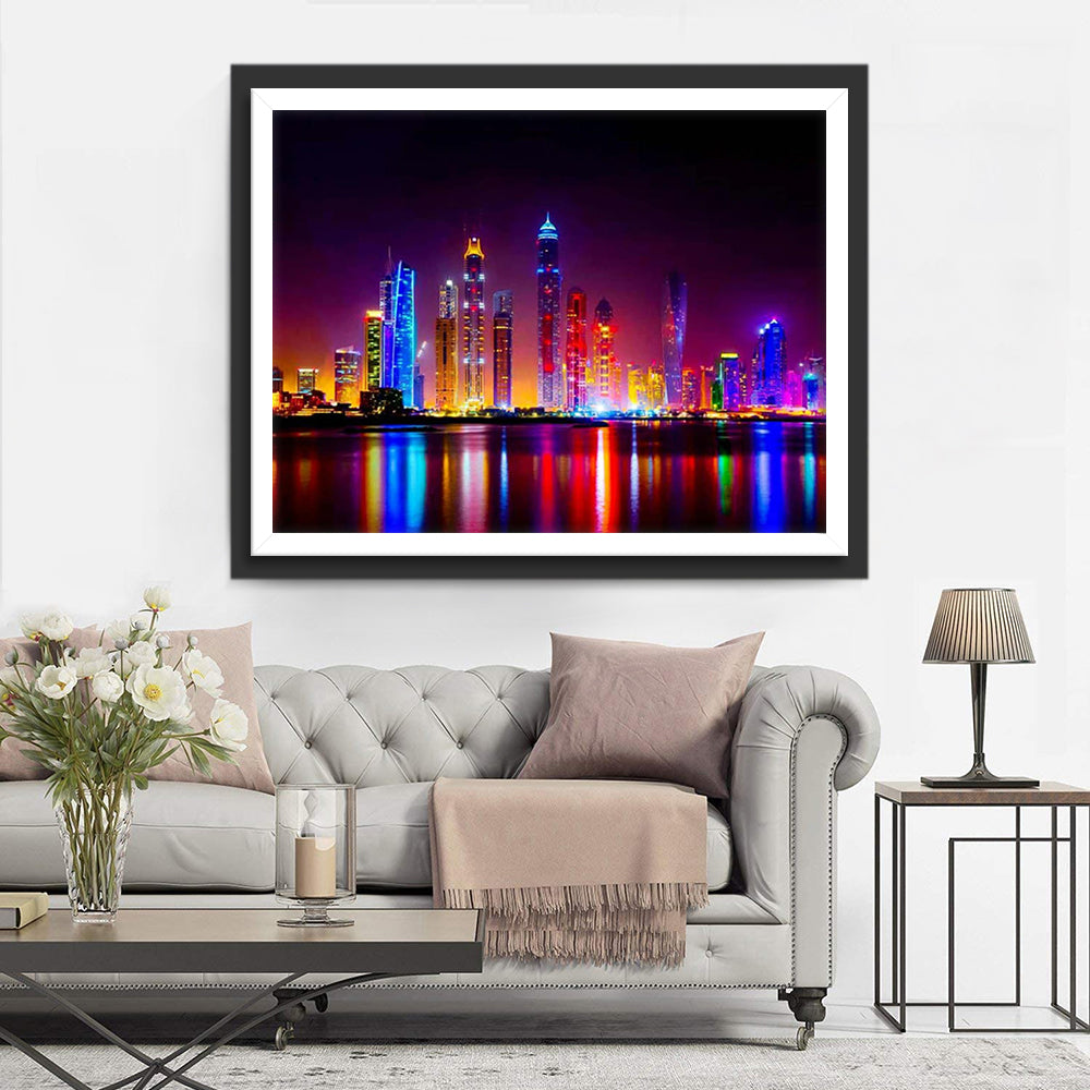 Night View of Dubai Diamond Painting