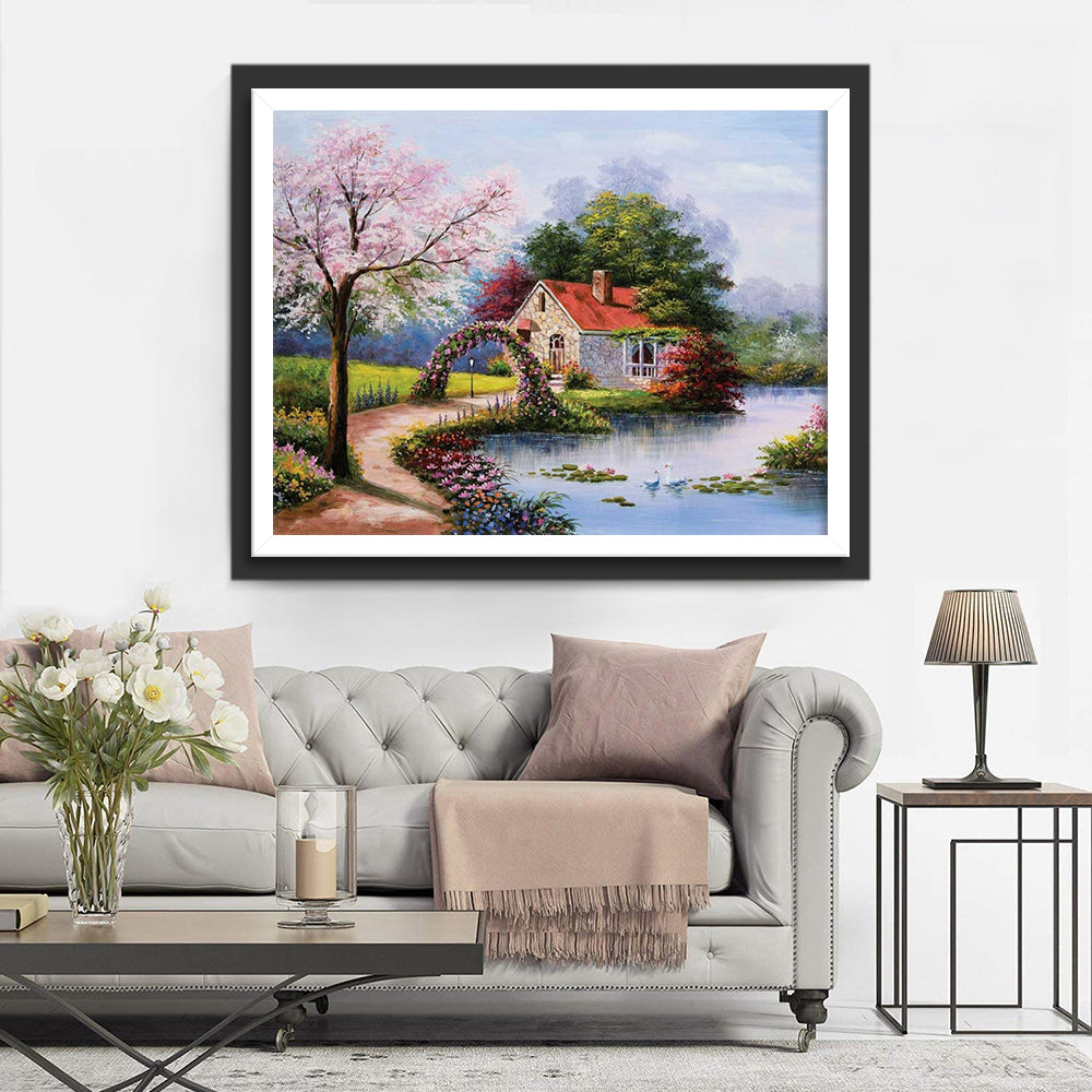 Lake House Diamond Painting