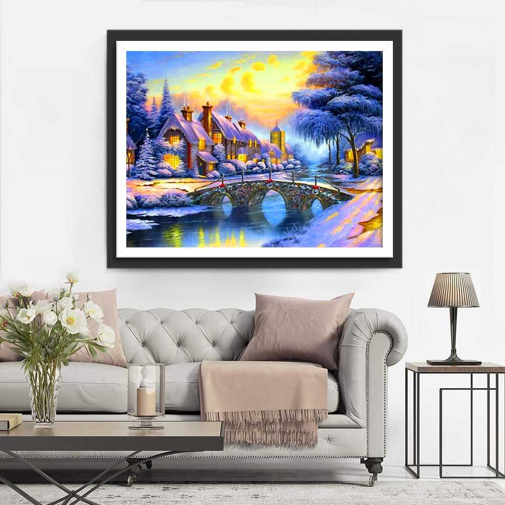 Winter landscape Diamond Painting