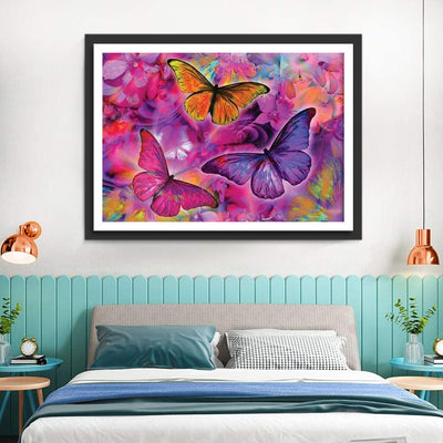 Three Flying Butterflies 5D DIY Diamond Painting Kits