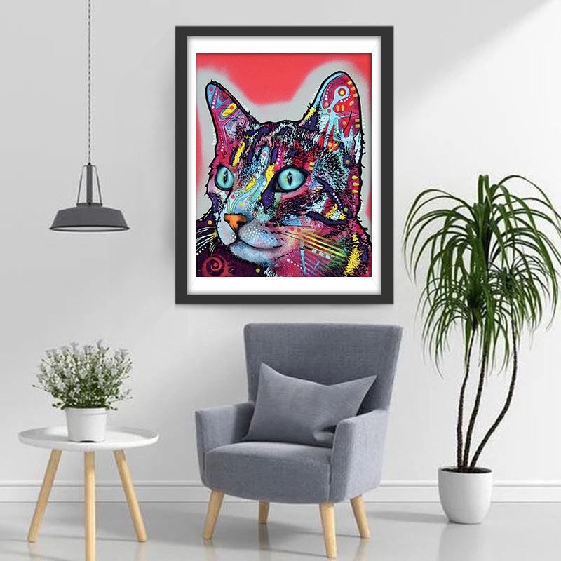 Cyber Cat Diamond Painting