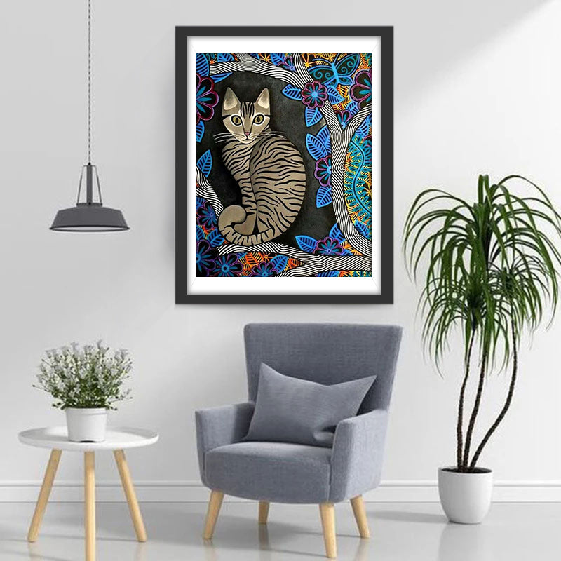 Tabby Cat Diamond Painting