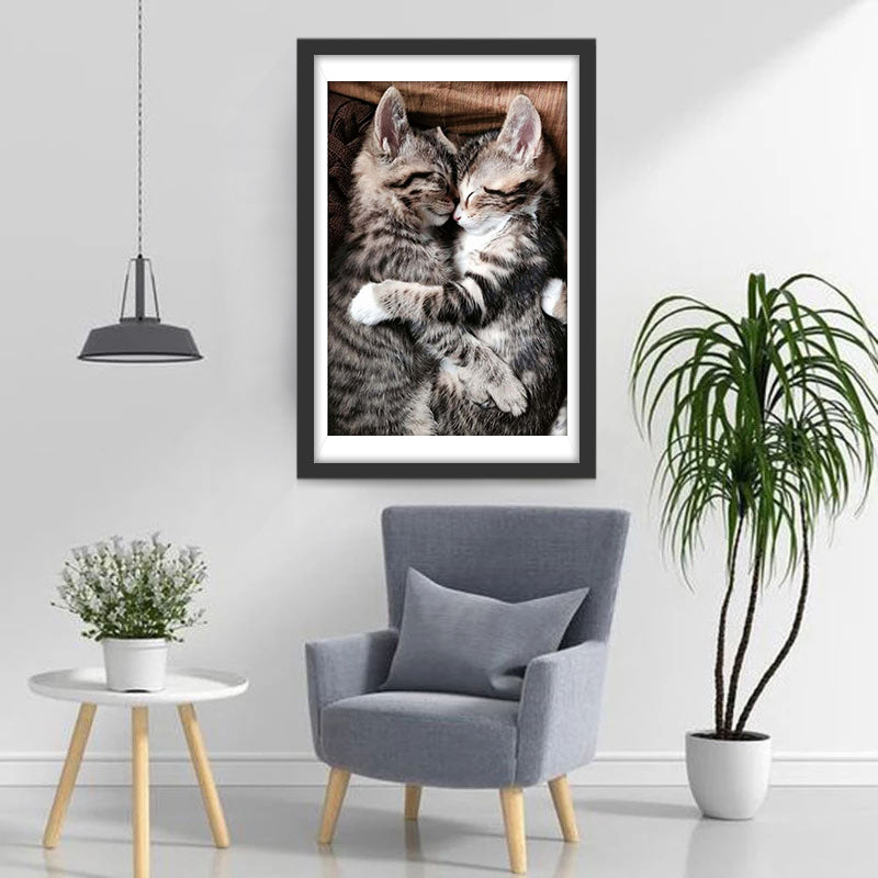 Kittens sleeping together Diamond Painting