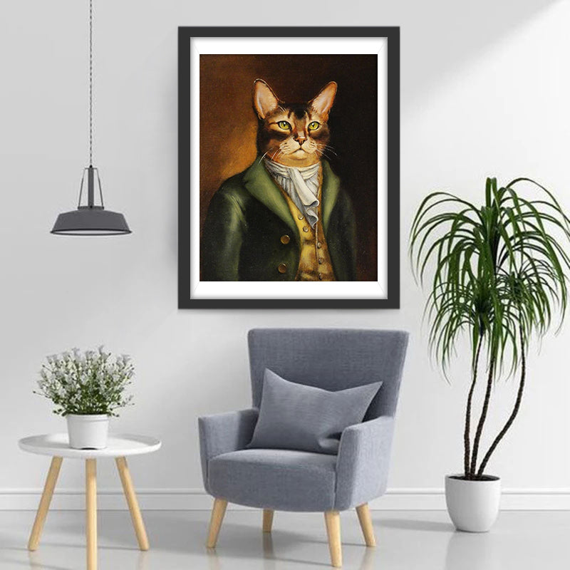 Gentleman Cat Diamond Painting