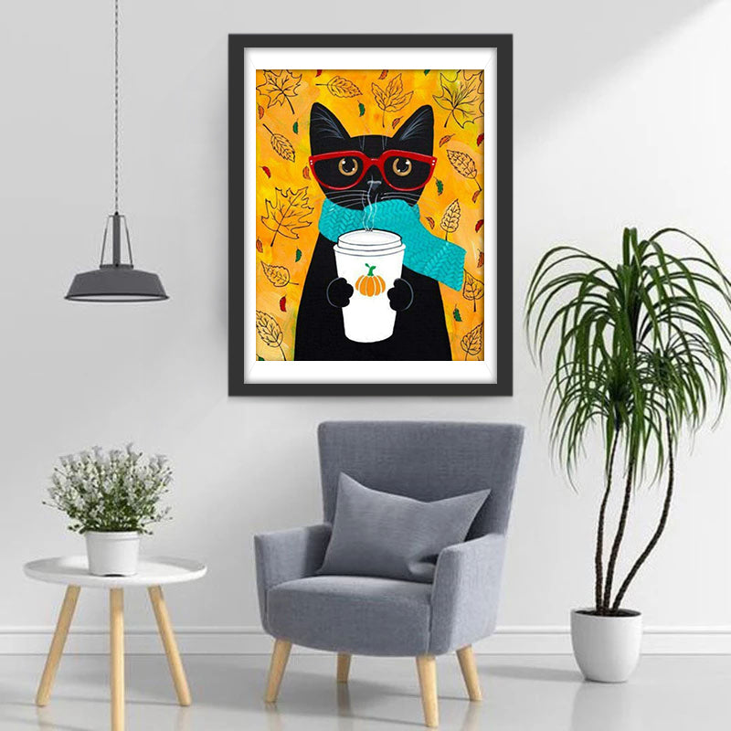 Literary Cat Diamond Painting