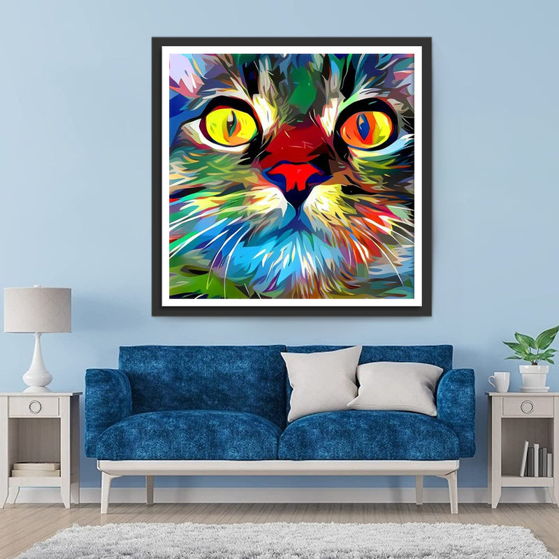 Cute and Colorful Cat Diamond Painting