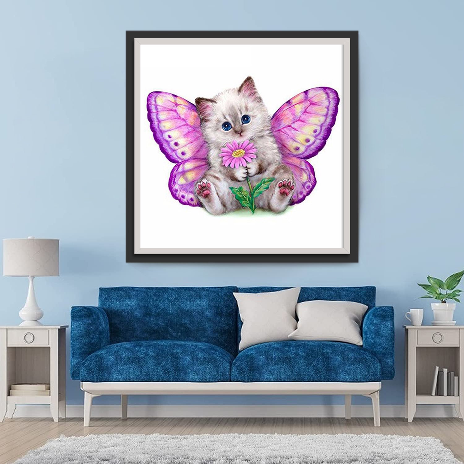Butterfly Cat Diamond Painting
