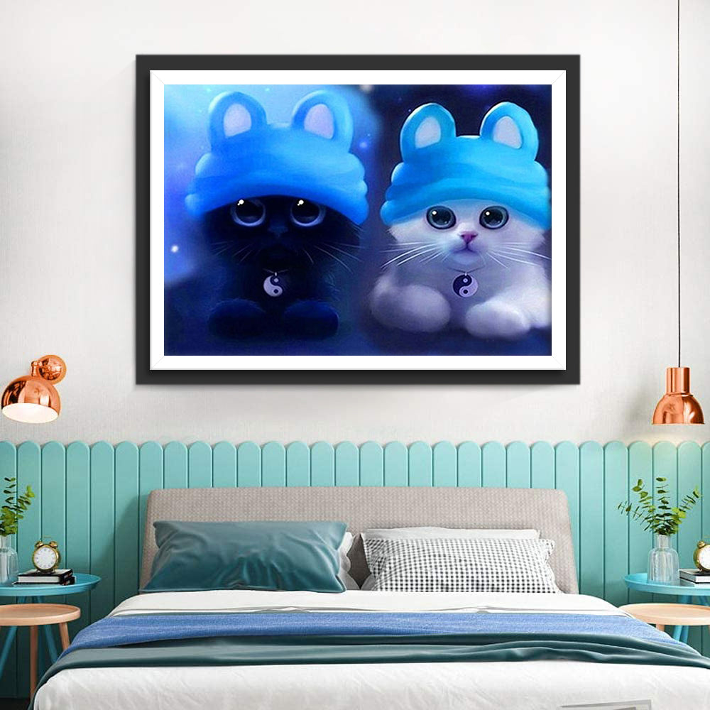 Cats Yin and Yang Diamond Painting