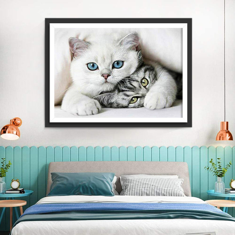 Cuddling Cats 5D DIY Diamond Painting Kits