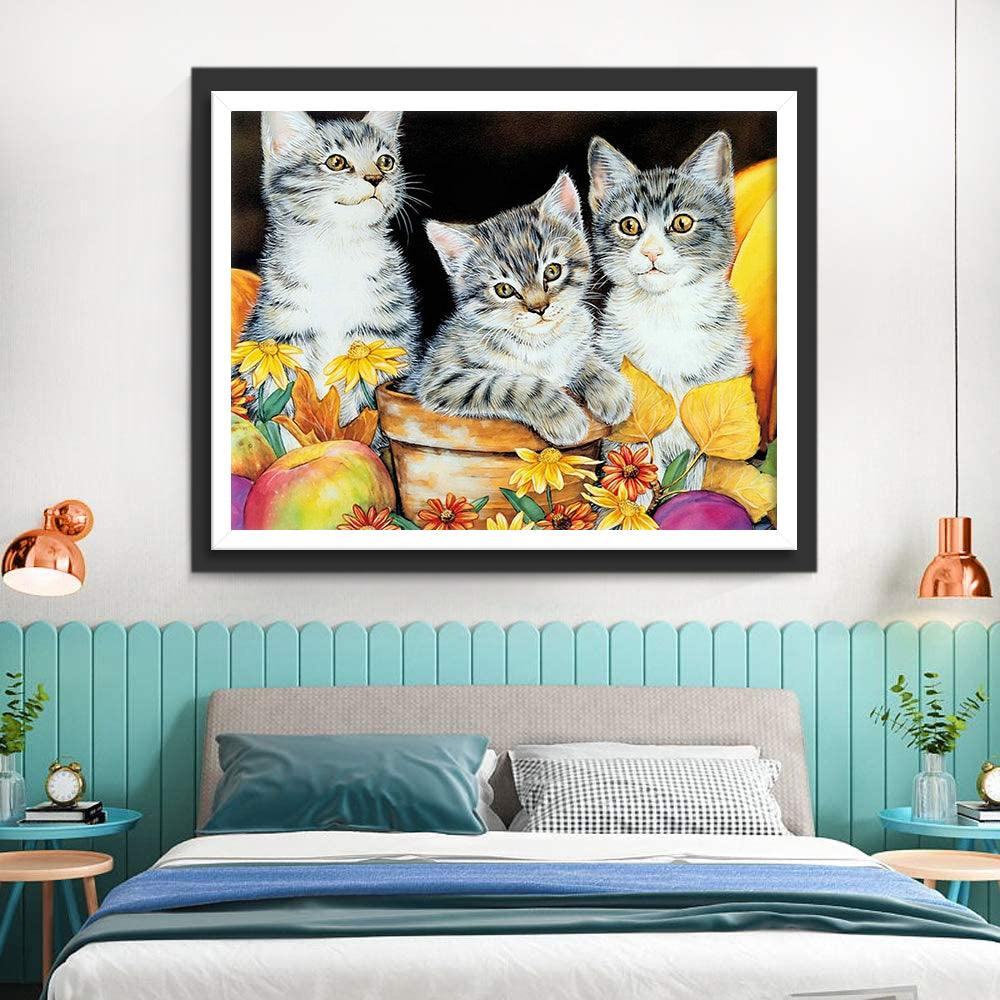 Little Striped Cats Diamond Painting