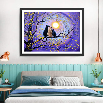 Cats and Strange Sky 5D DIY Diamond Painting Kits