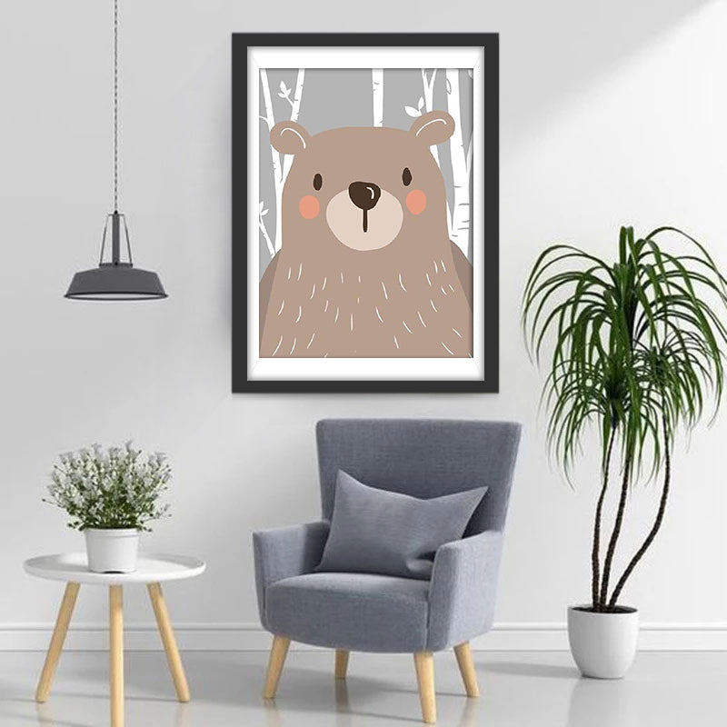 Cartoon Brown Bear for Children 5D DIY Diamond Painting Kits