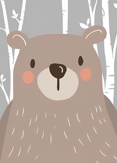 Cartoon Brown Bear for Children 5D DIY Diamond Painting Kits