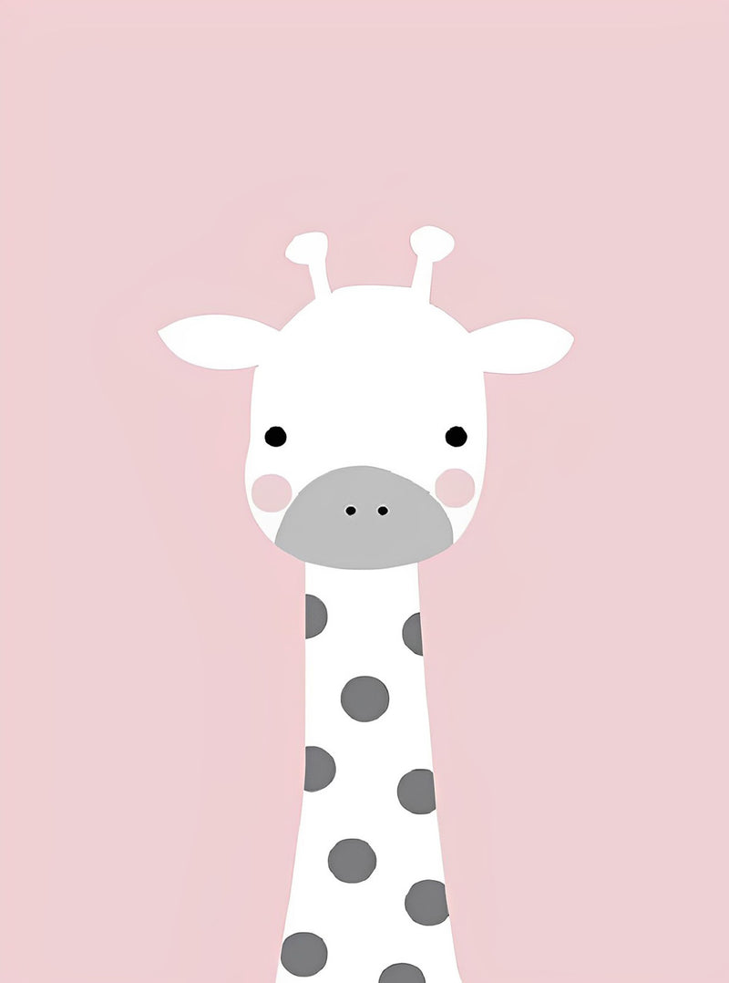 White Giraffe Kids Diamond Painting