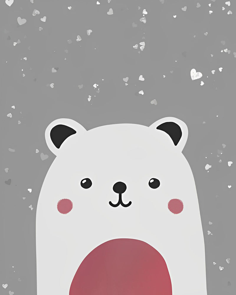 Cartoon Polar Bear for Children Diamond Painting