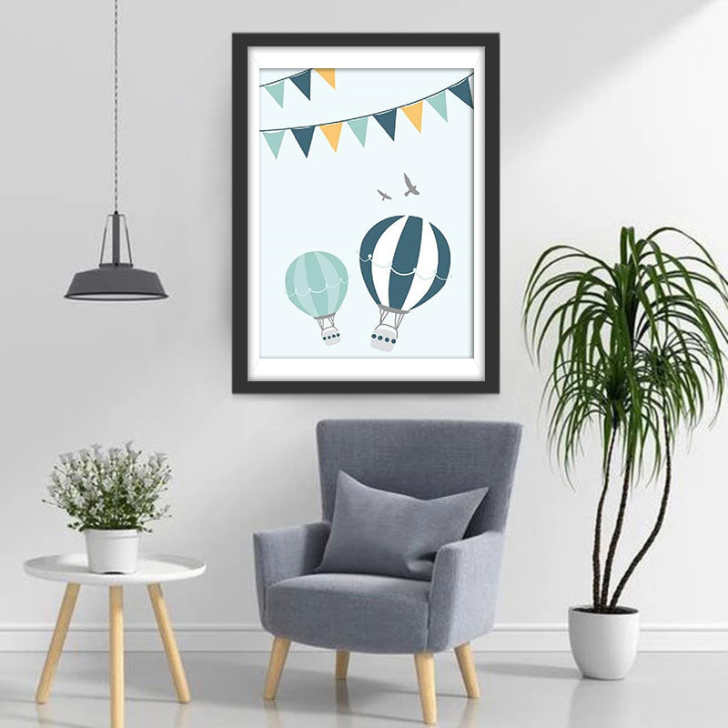 Cute hot air balloons Diamond Painting