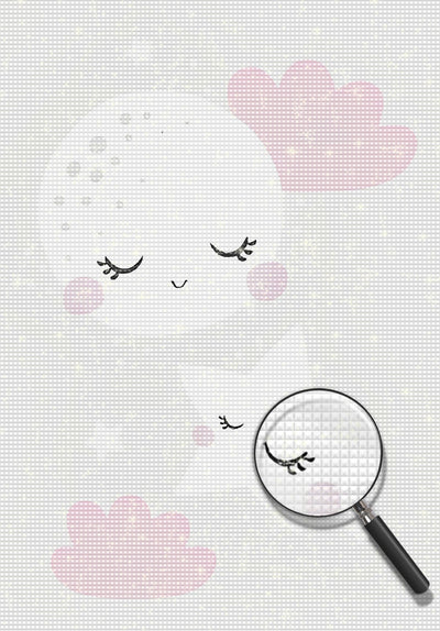 Cartoon Moon and Star Diamond Painting