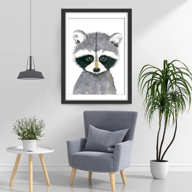 Raccoon Kids Diamond Painting