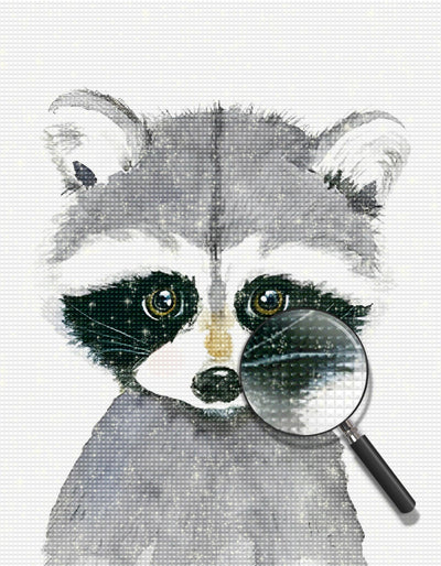 Raccoon Kids Diamond Painting