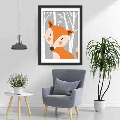Cute Red Fox Cartoon 5D DIY Diamond Painting Kits