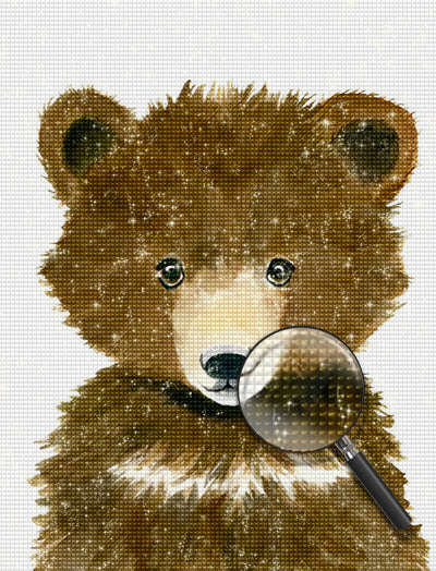Little Brown Bear Cartoon 5D DIY Diamond Painting Kits