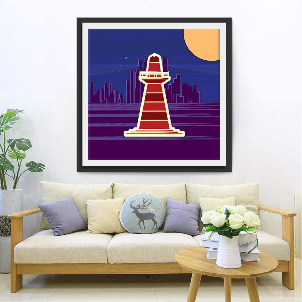 Cartoon Beacon Diamond Painting