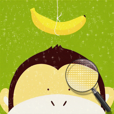 Orangutan and banana Diamond Painting