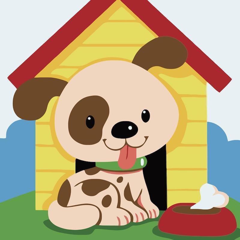 Cute Cartoon Puppy Kids 5D DIY Diamond Painting Kits