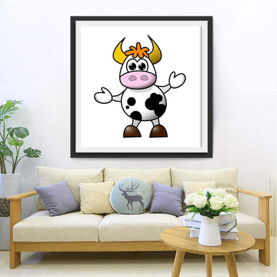 Cartoon Standing Cow for Children 5D DIY Diamond Painting Kits